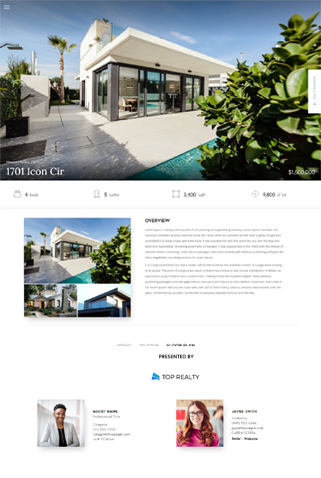 Single Property Website Template made with Rela